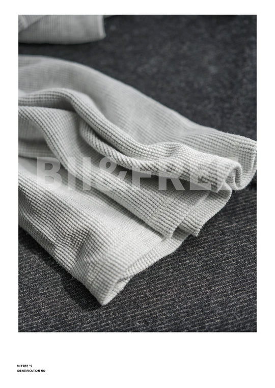 Heavyweight Retro Men’s Cotton Long Sleeve T-Shirt – Trendy Casual Crewneck for Autumn Style - captivatingconversationsstarters