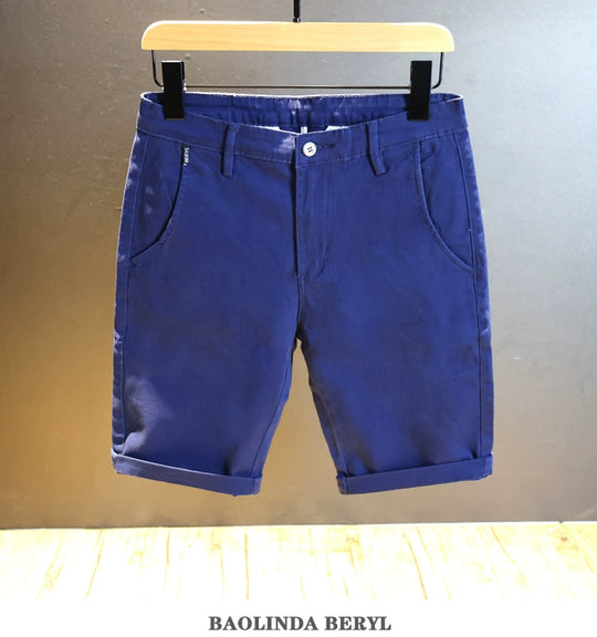 Stretch Slim-Fit Pure White Plus Size Minimalist Casual Shorts – Trendy, Comfortable, and Perfect for Every Day - captivatingconversationsstarters