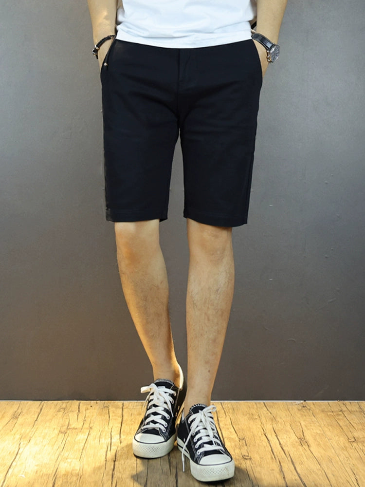 Stretch Slim-Fit Pure White Plus Size Minimalist Casual Shorts – Trendy, Comfortable, and Perfect for Every Day - captivatingconversationsstarters