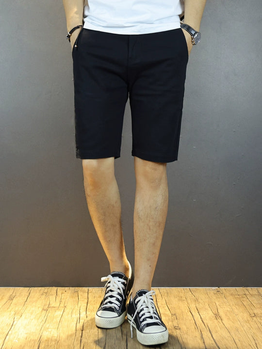 Stretch Slim-Fit Pure White Plus Size Minimalist Casual Shorts – Trendy, Comfortable, and Perfect for Every Day - captivatingconversationsstarters