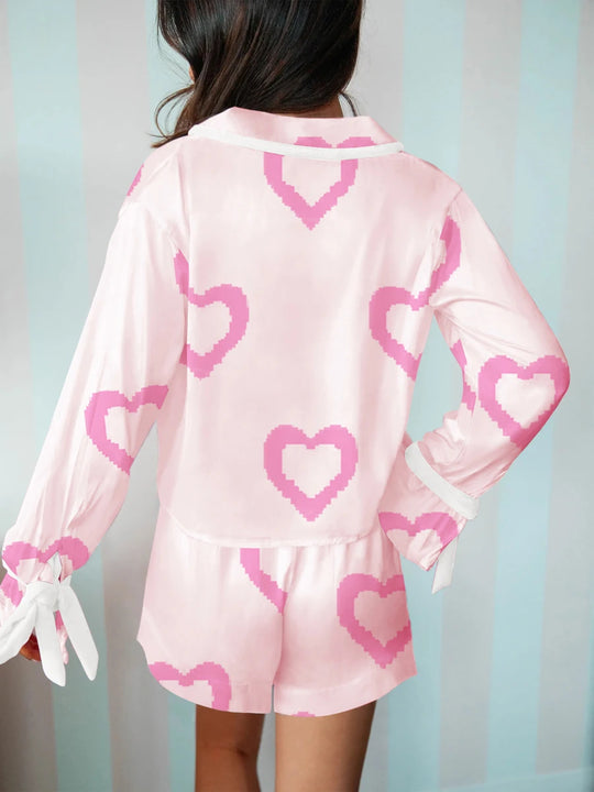 Women’s Valentine’s Day Pajamas | All-Over Heart Print in Red or Pink – Cozy, Cute, and Perfect for Love Season - captivatingconversationsstarters