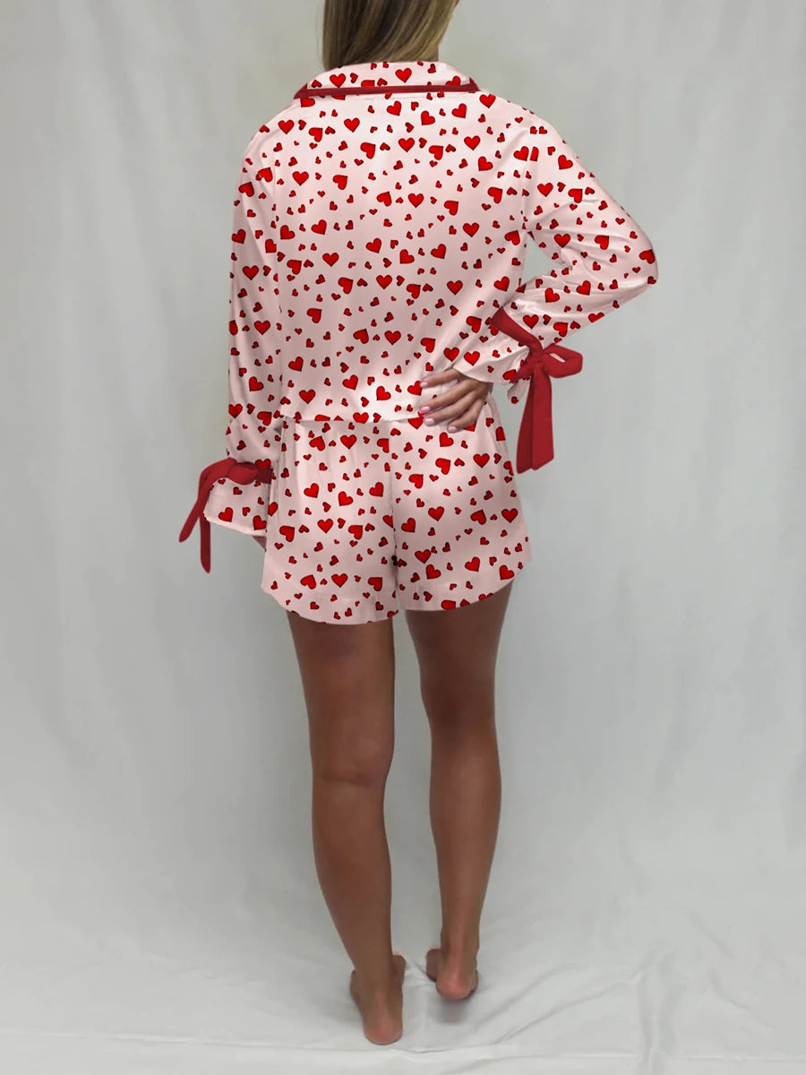 Women’s Valentine’s Day Pajamas | All-Over Heart Print in Red or Pink – Cozy, Cute, and Perfect for Love Season - captivatingconversationsstarters