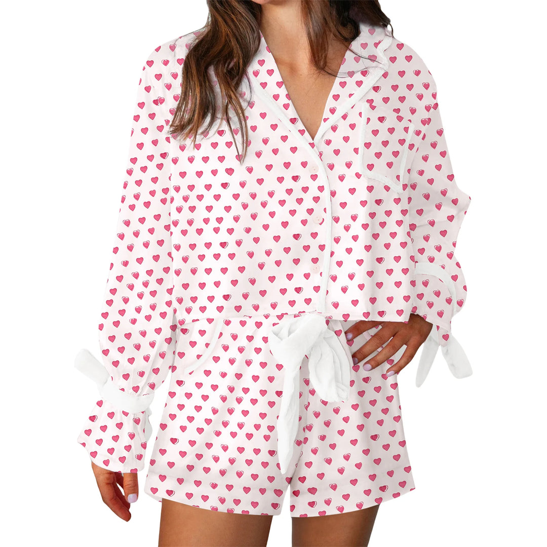 Women’s Valentine’s Day Pajamas | All-Over Heart Print in Red or Pink – Cozy, Cute, and Perfect for Love Season - captivatingconversationsstarters