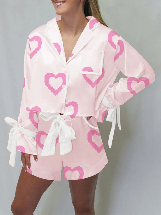 Women’s Valentine’s Day Pajamas | All-Over Heart Print in Red or Pink – Cozy, Cute, and Perfect for Love Season - captivatingconversationsstarters