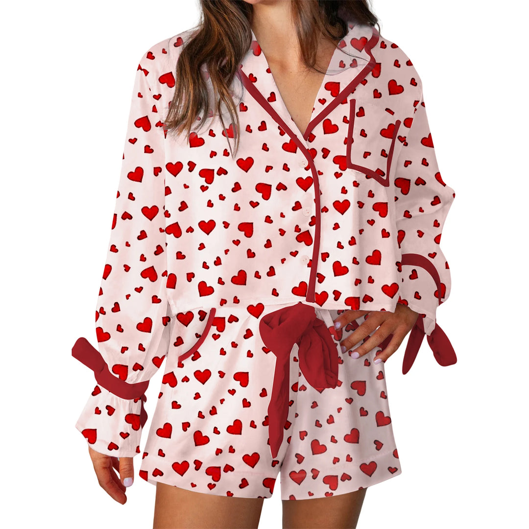Women’s Valentine’s Day Pajamas | All-Over Heart Print in Red or Pink – Cozy, Cute, and Perfect for Love Season - captivatingconversationsstarters