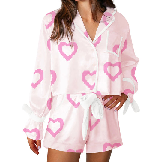 Women’s Valentine’s Day Pajamas | All-Over Heart Print in Red or Pink – Cozy, Cute, and Perfect for Love Season - captivatingconversationsstarters