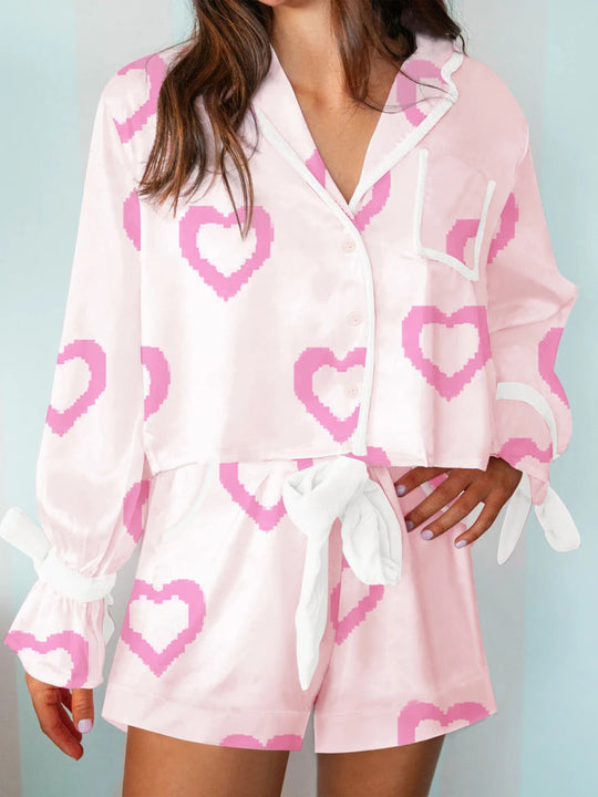 Women’s Valentine’s Day Pajamas | All-Over Heart Print in Red or Pink – Cozy, Cute, and Perfect for Love Season - captivatingconversationsstarters