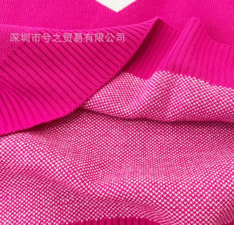 Autumn Winter Love Heart Knit Sweater – Casual Loose Pullover for Women | Cozy & Stylish Round Collar Top - captivatingconversationsstarters