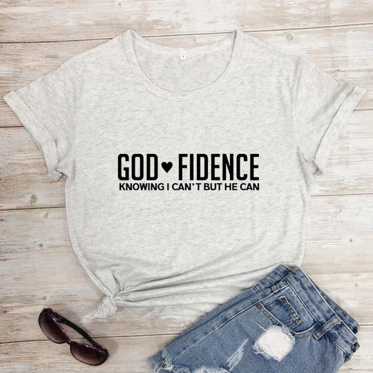 God-Fidence T-shirt - captivatingconversationsstarters