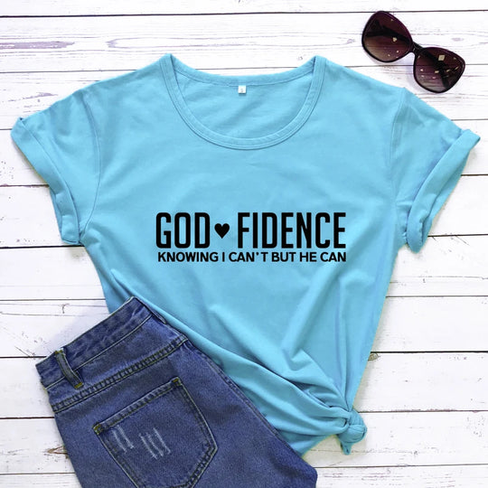 God-Fidence T-shirt - captivatingconversationsstarters