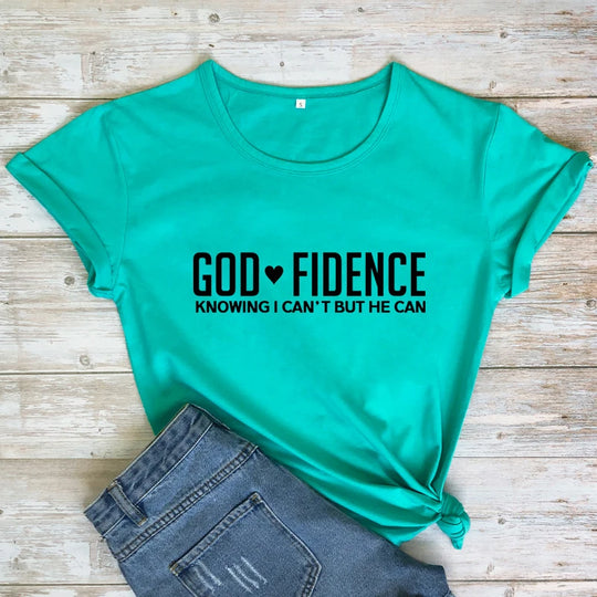 God-Fidence T-shirt - captivatingconversationsstarters