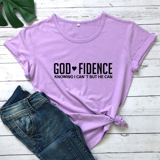 God-Fidence T-shirt - captivatingconversationsstarters