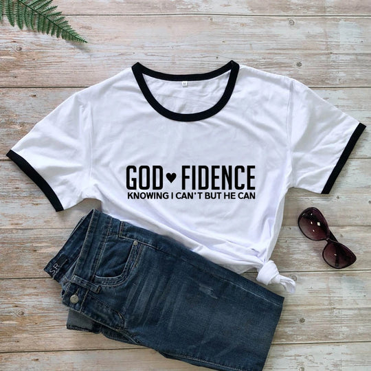 God-Fidence T-shirt - captivatingconversationsstarters