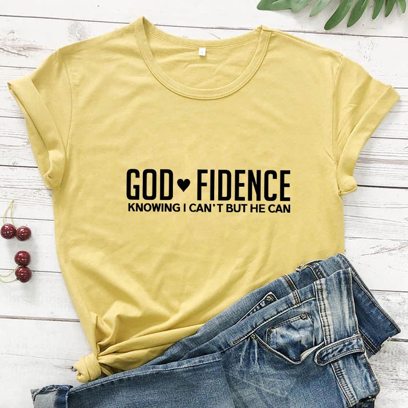 God-Fidence T-shirt - captivatingconversationsstarters