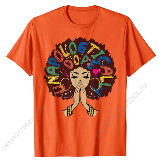 Unapologetically Dope T-Shirt | Afro Pride & Black Excellence Design - captivatingconversationsstarters