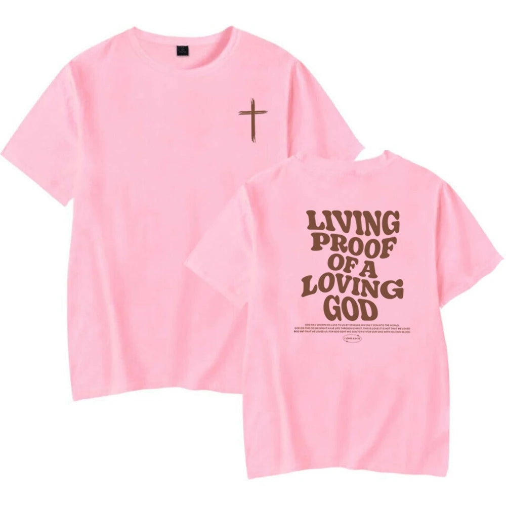 Living Proof of a Living God - Bold Christian T-Shirt | Faith-Based Apparel - captivatingconversationsstarters