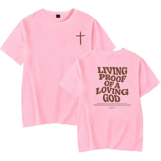 Living Proof of a Living God - Bold Christian T-Shirt | Faith-Based Apparel - captivatingconversationsstarters