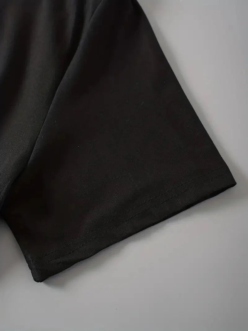 Trendy Cross Graphic Print Crew Neck T-Shirt - Casual Short Sleeve Women's Tee for Spring & Summer 2025 | Funny & Stylish Wardrobe Essential - captivatingconversationsstarters