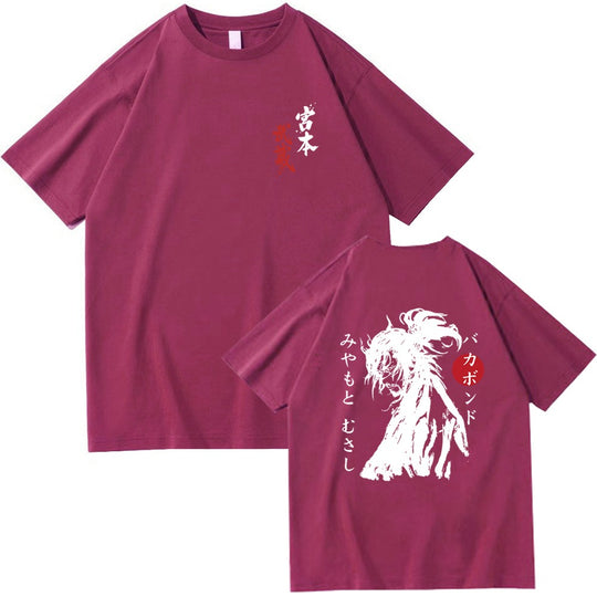 Vagabond Miyamoto Musashi Tee - Iconic Samurai Warrior Shirt - captivatingconversationsstarters