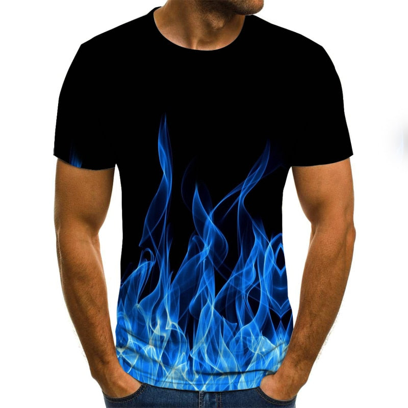 inferno 3D Flame Men's Top - captivatingconversationsstarters