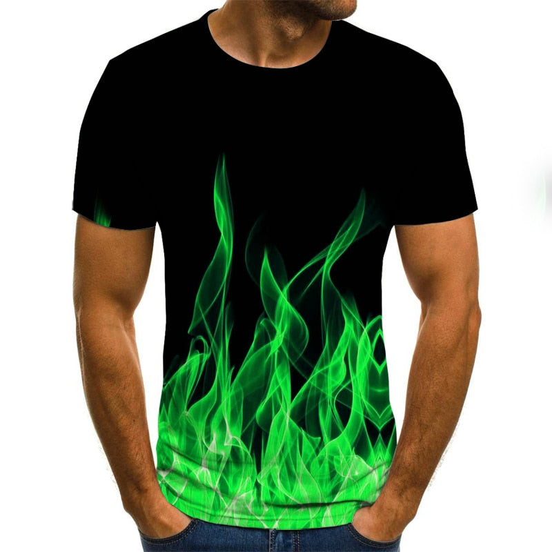 inferno 3D Flame Men's Top - captivatingconversationsstarters