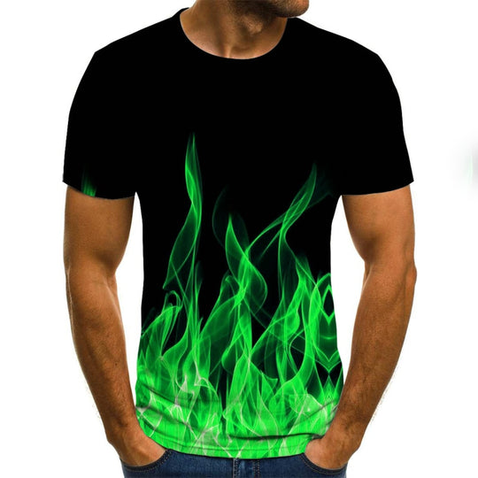 inferno 3D Flame Men's Top - captivatingconversationsstarters