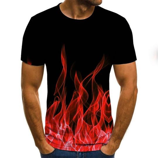 inferno 3D Flame Men's Top - captivatingconversationsstarters