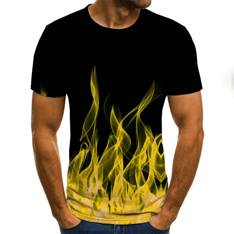inferno 3D Flame Men's Top - captivatingconversationsstarters