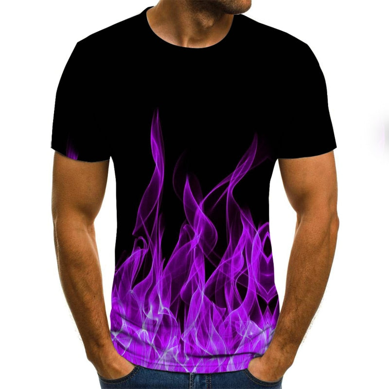 inferno 3D Flame Men's Top - captivatingconversationsstarters