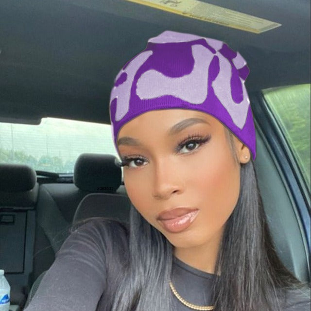 Candy Contrast Knit Beanie: Cozy Woolen Hat with Bold Color Pop - captivatingconversationsstarters