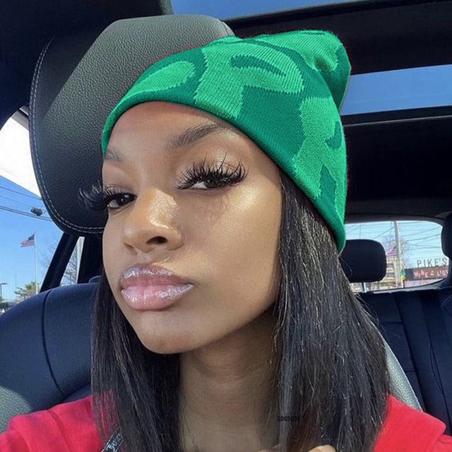 Candy Contrast Knit Beanie: Cozy Woolen Hat with Bold Color Pop - captivatingconversationsstarters