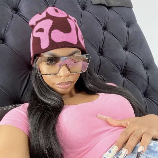 Candy Contrast Knit Beanie: Cozy Woolen Hat with Bold Color Pop - captivatingconversationsstarters