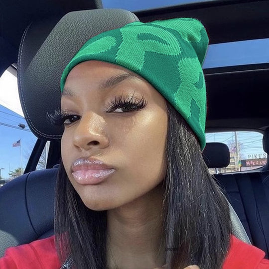 Candy Contrast Knit Beanie: Cozy Woolen Hat with Bold Color Pop - captivatingconversationsstarters