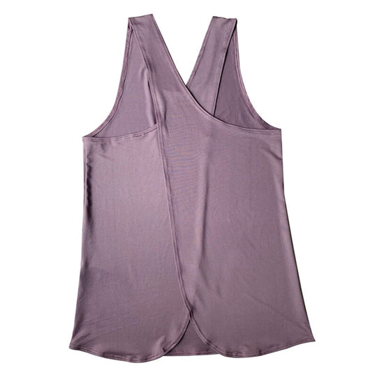 Chic Cross-Back Sleeveless Yoga Top - captivatingconversationsstarters