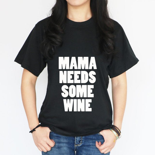 Mom's Wine Time Tee - Comfy & Chic - captivatingconversationsstarters