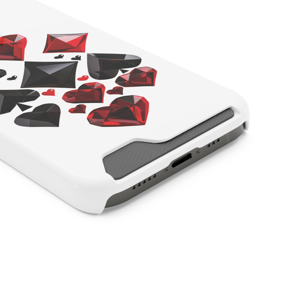 Ultimate Aces Phone Case with Card Holder – Stylish Protection with Spades, Diamonds, and Clubs Design - captivatingconversationsstarters