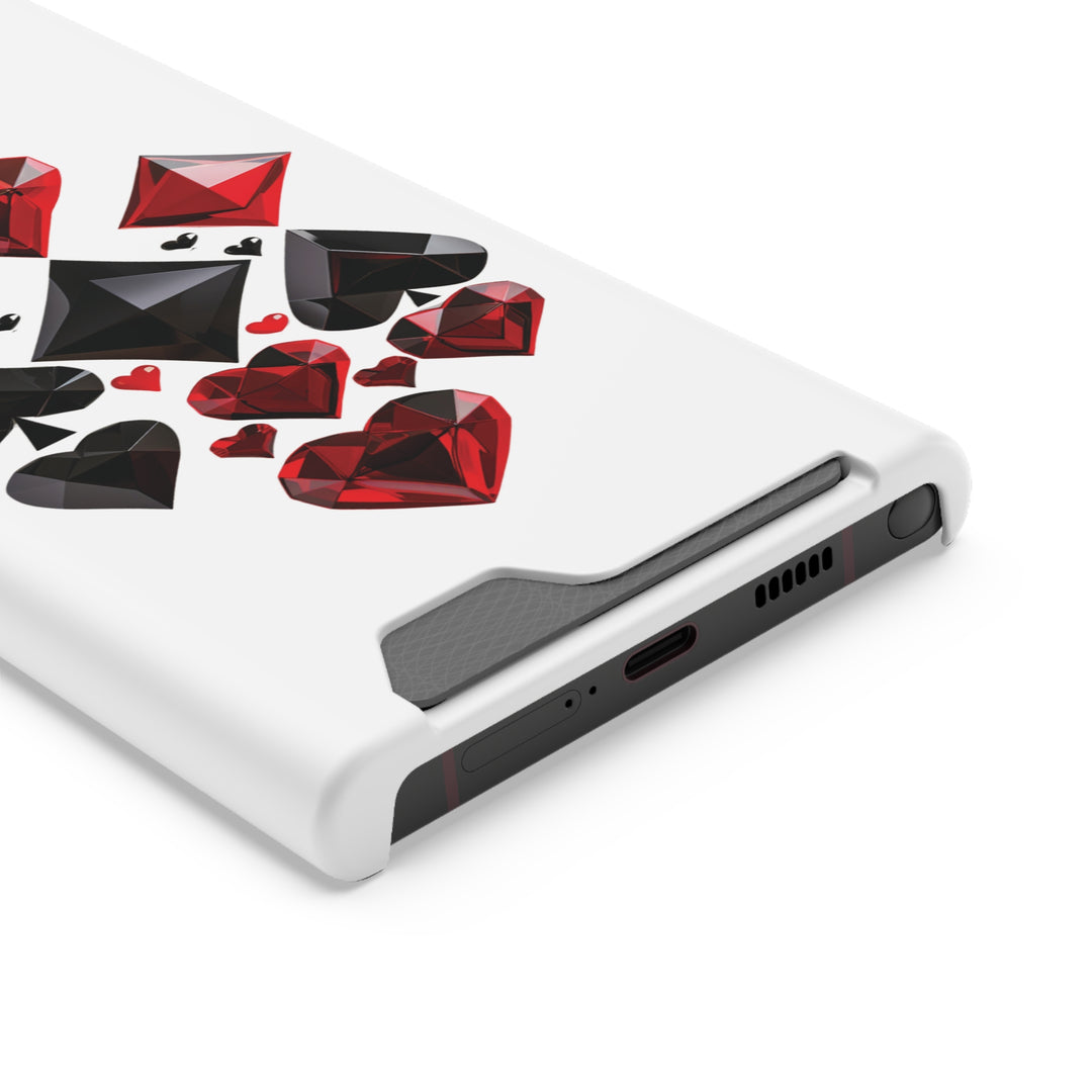 Ultimate Aces Phone Case with Card Holder – Stylish Protection with Spades, Diamonds, and Clubs Design - captivatingconversationsstarters