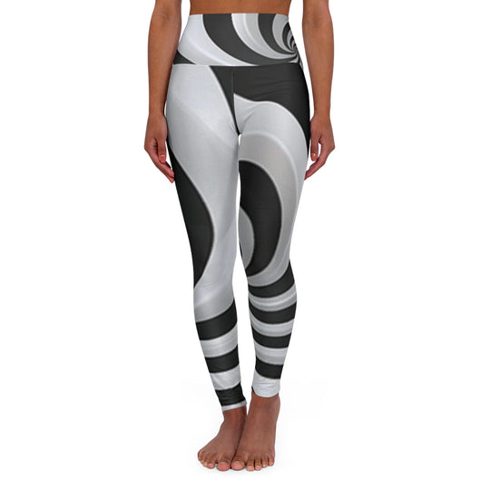 High-Waisted Skinny Fit Yoga Leggings – Custom All-Over Print Athleisure with Style & Comfort - captivatingconversationsstarters