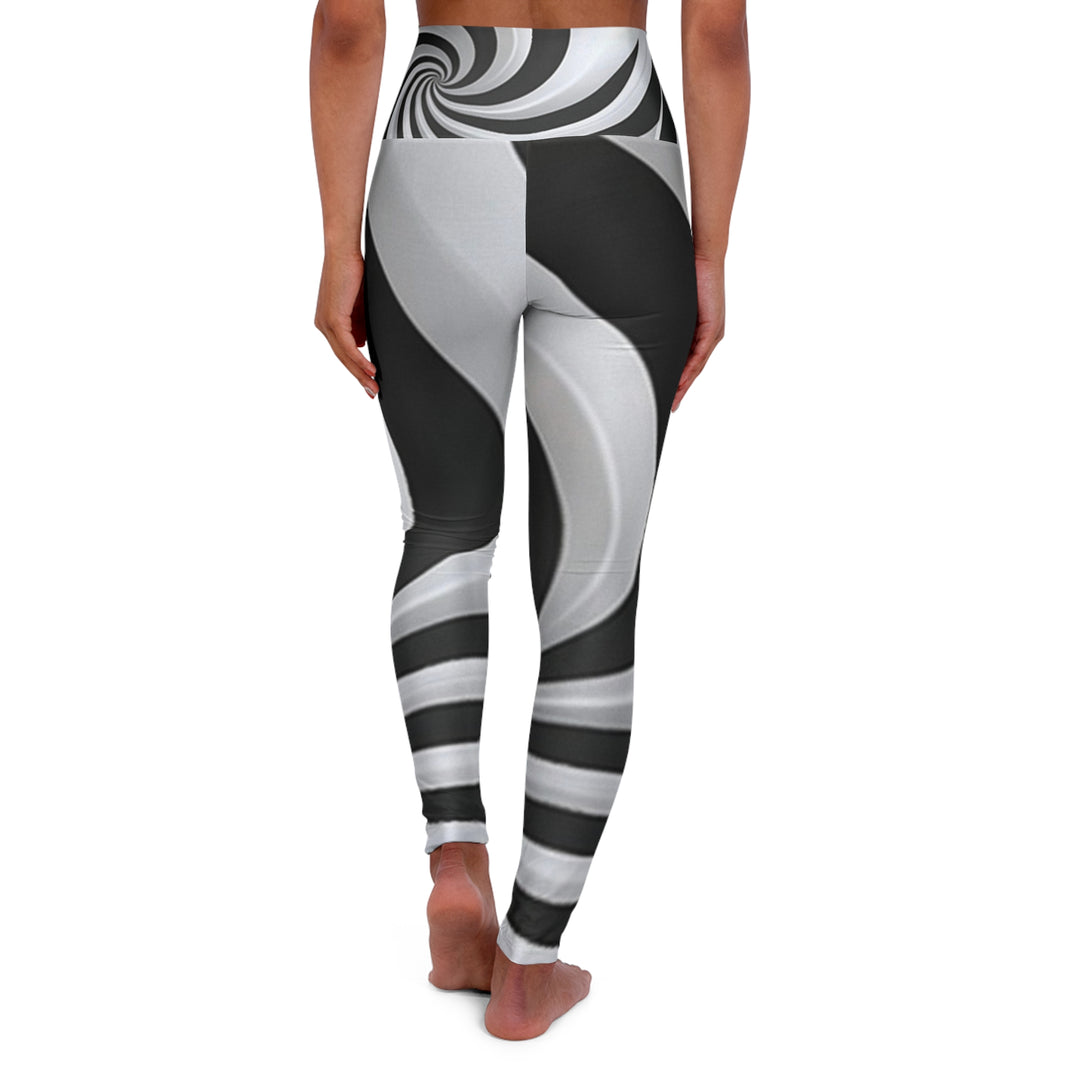High-Waisted Skinny Fit Yoga Leggings – Custom All-Over Print Athleisure with Style & Comfort - captivatingconversationsstarters
