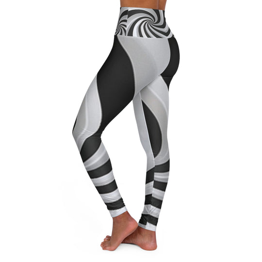 High-Waisted Skinny Fit Yoga Leggings – Custom All-Over Print Athleisure with Style & Comfort - captivatingconversationsstarters