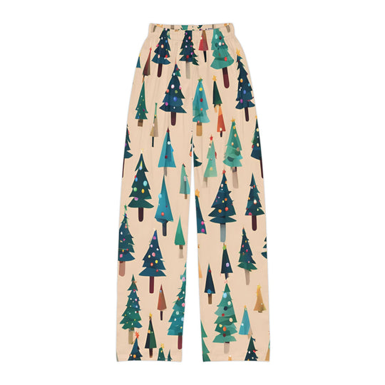 Kids Festive Christmas Trees Delight: Jingle Joy Christmas Pajamas – Cozy Holiday Magic Awaits - captivatingconversationsstarters