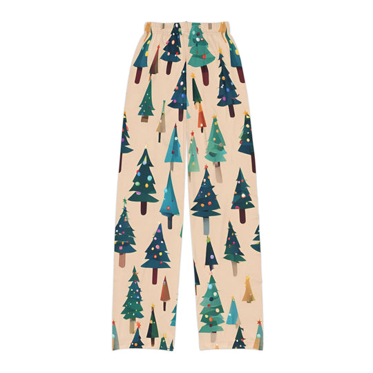 Kids Festive Christmas Trees Delight: Jingle Joy Christmas Pajamas – Cozy Holiday Magic Awaits - captivatingconversationsstarters