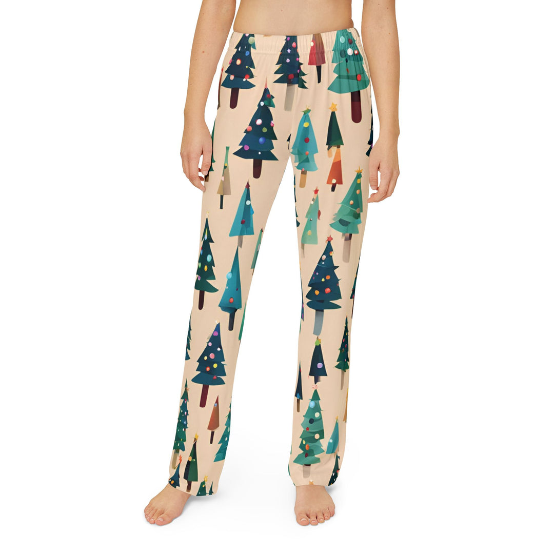 Kids Festive Christmas Trees Delight: Jingle Joy Christmas Pajamas – Cozy Holiday Magic Awaits - captivatingconversationsstarters