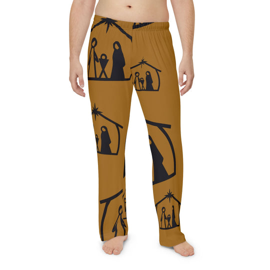 Men's Divine Comfort: Christmas Nativity Scene Pajama Pants - captivatingconversationsstarters
