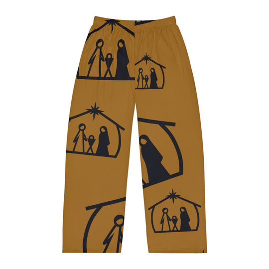 Men's Divine Comfort: Christmas Nativity Scene Pajama Pants - captivatingconversationsstarters