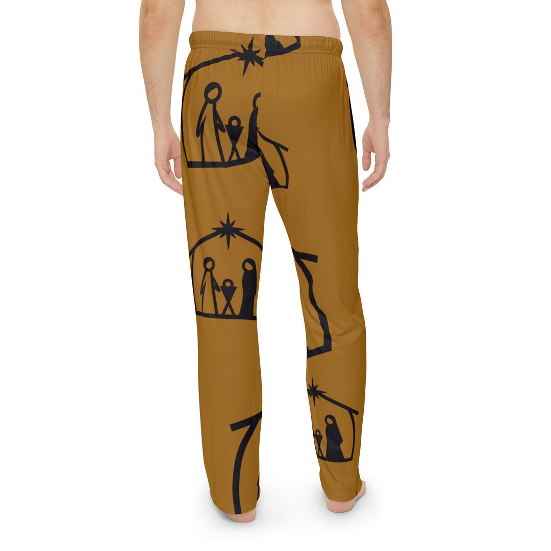Men's Divine Comfort: Christmas Nativity Scene Pajama Pants - captivatingconversationsstarters