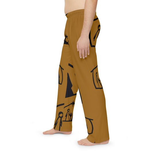 Men's Divine Comfort: Christmas Nativity Scene Pajama Pants - captivatingconversationsstarters
