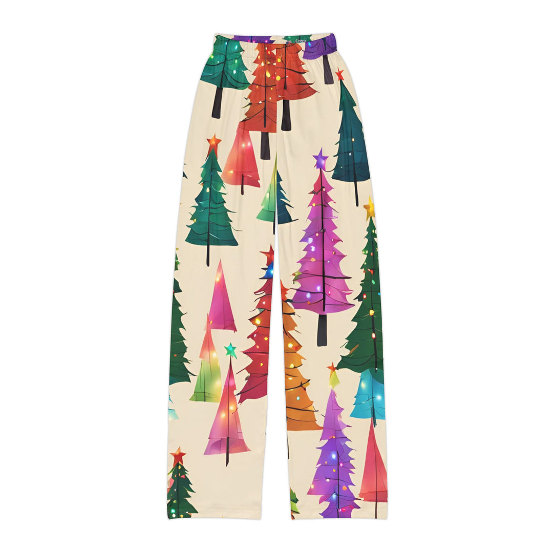 Merry & Bright Christmas Tree Pajama Pants - captivatingconversationsstarters
