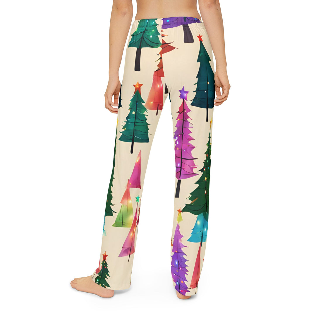 Merry & Bright Christmas Tree Pajama Pants - captivatingconversationsstarters