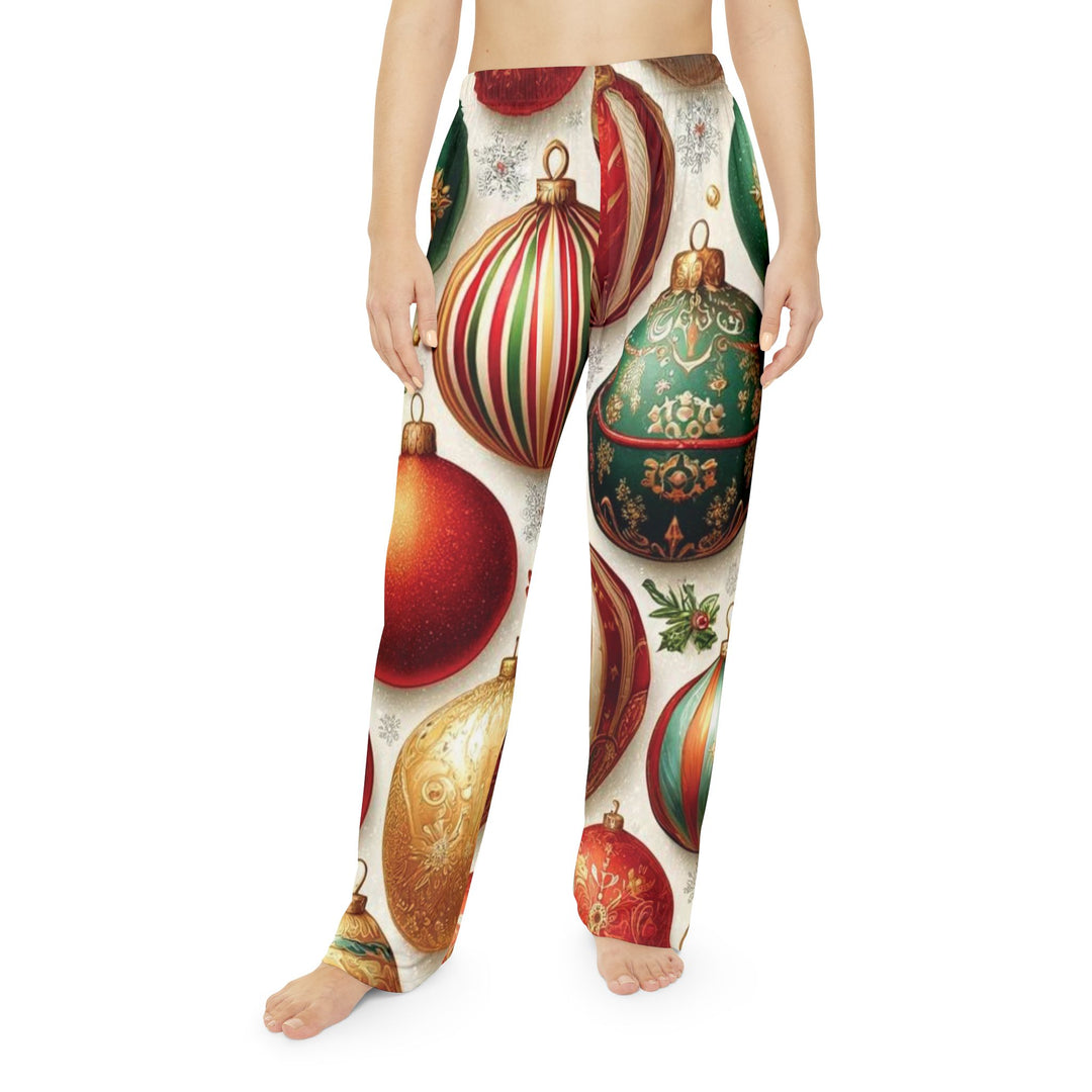 Women’s Joyful Ornaments Festive Holiday Pajama Pants - captivatingconversationsstarters